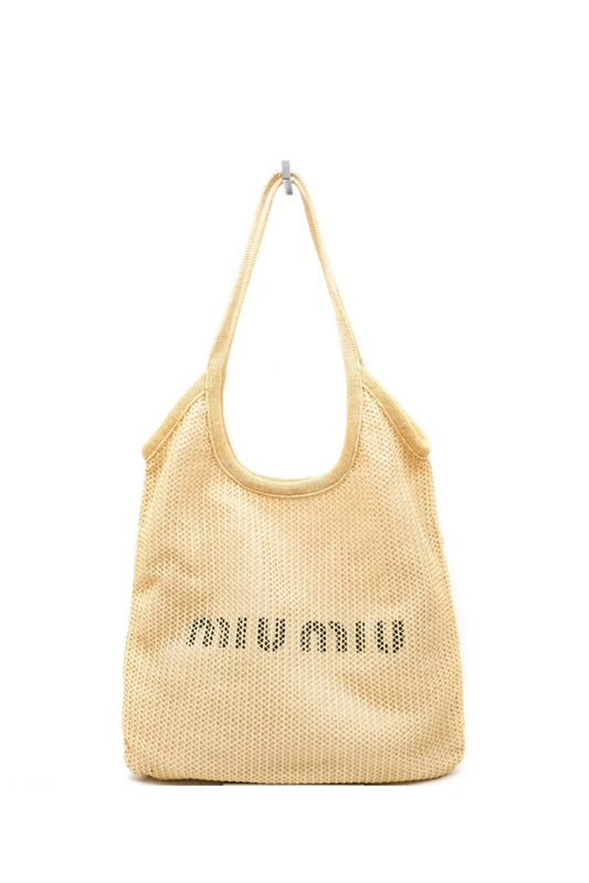 MIU MIU WOVEN TOTE BAG
