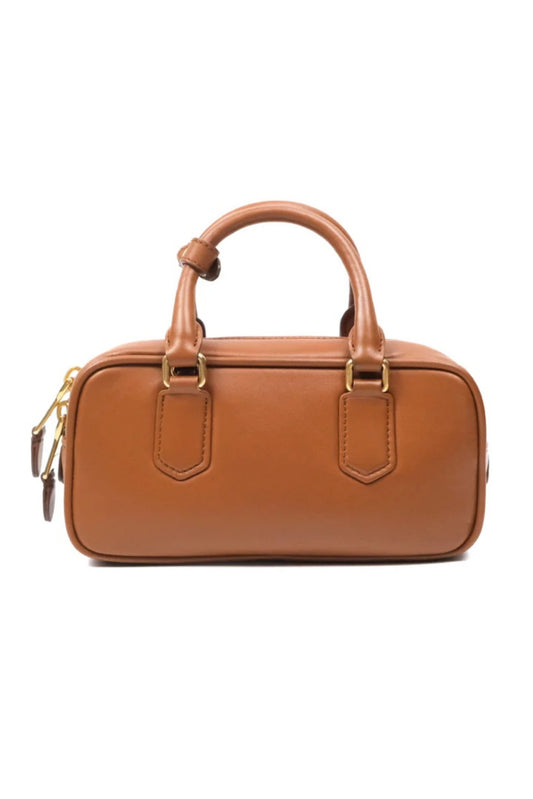MIU MIU ARCADIE SMALL LEATHER SATCHEL BAG